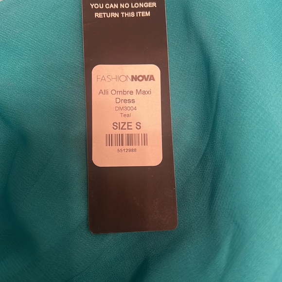 Fashion Nova ombré maxi gown size S - Picture 5 of 5